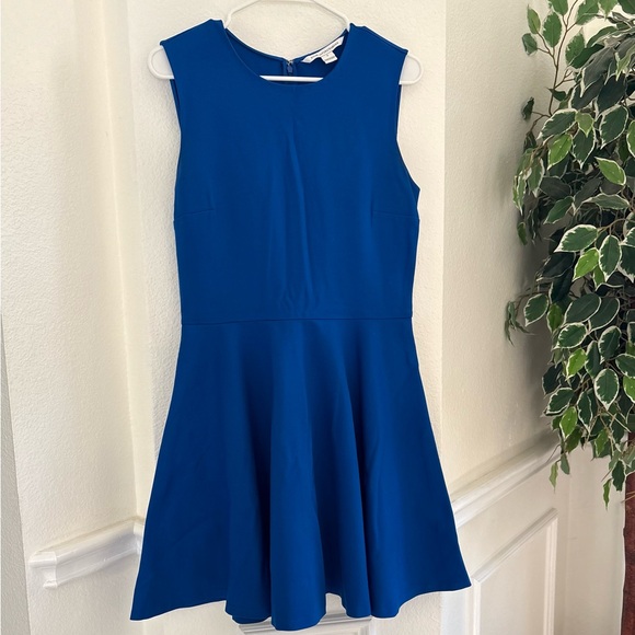 Diane Von Furstenberg Royal Blue Jeanie Mini Dress - Picture 2 of 7